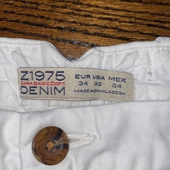 Zara basic white shorts size 2 - Picture 4 of 6